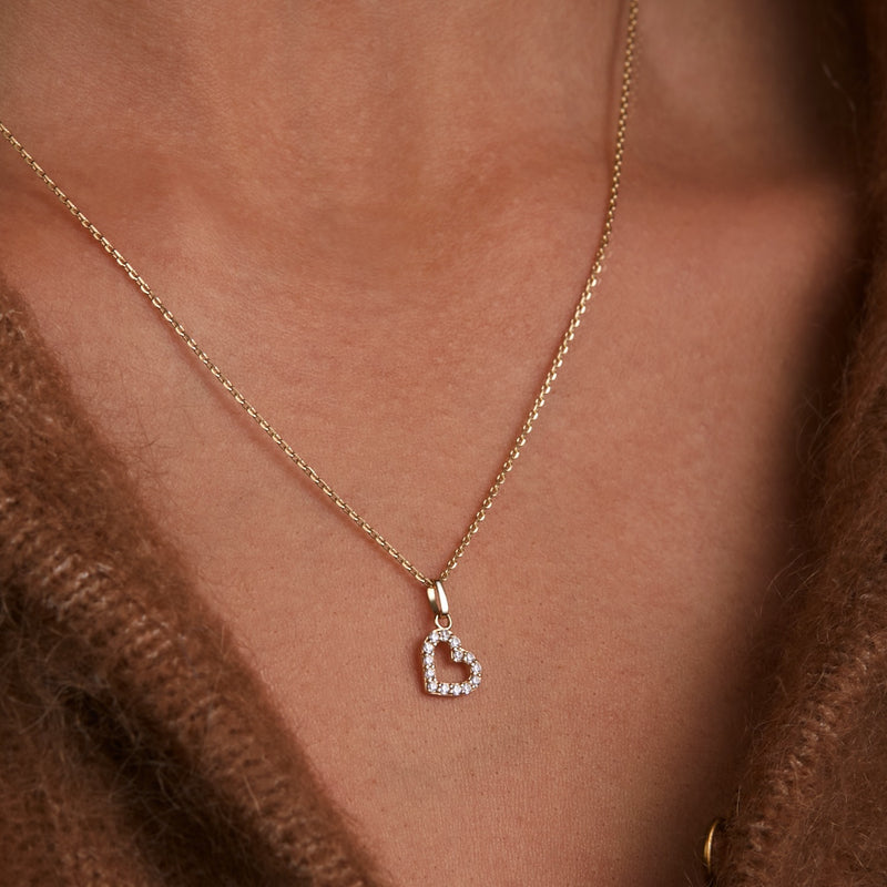 Beloro Jewels Monte Napoleone Collier Monte Napoleone Valentina 9 carats avec zircone BO340046-zoom-