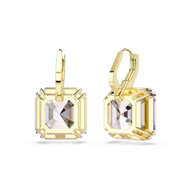 Swarovski Boucles d'oreilles Millenia couleur or avec cristal violet 5759990-zoom-