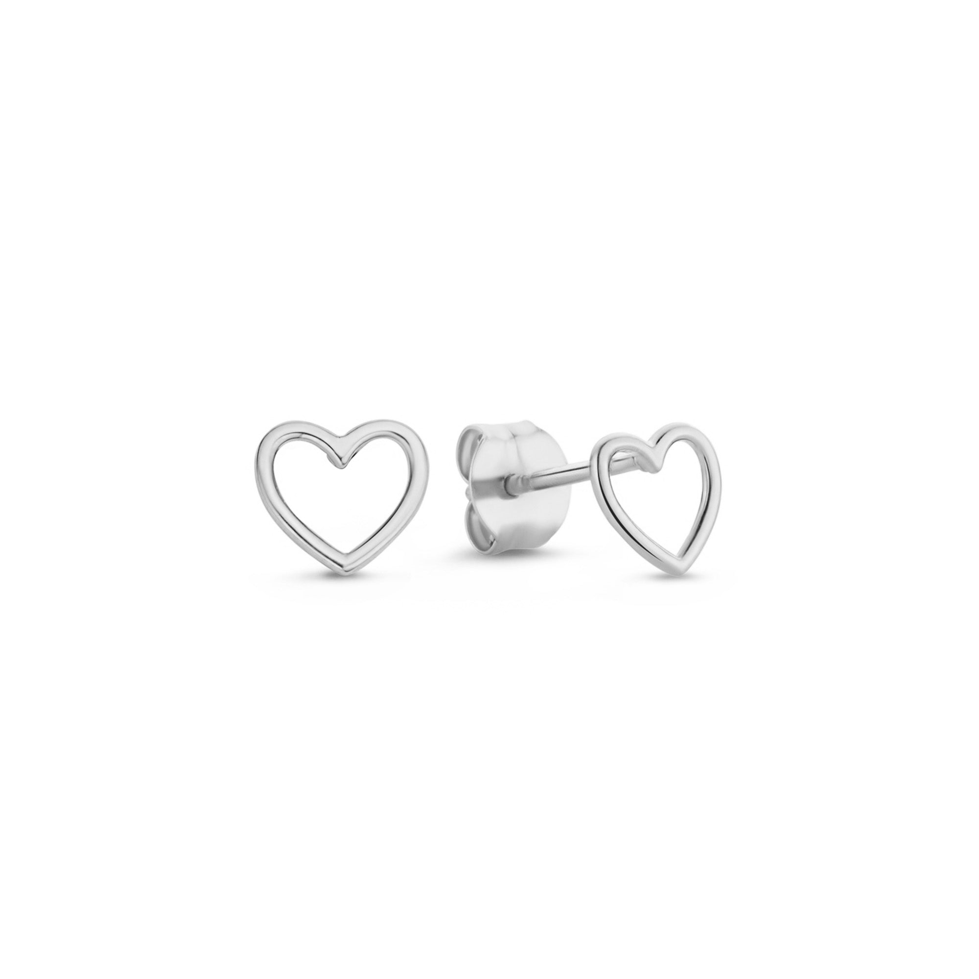 Isabel Bernard Saint Germain Amore 14 Carat Whitegold Ear Studs IB360230