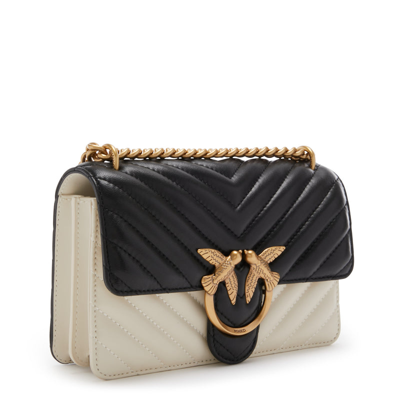 Pinko Love One Femmes Sac Besace Blanc 100059-A1R3-ZZ2Q-zoom-