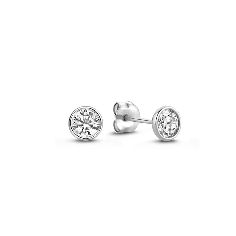 Isabel Bernard Saint Germain Boucles d'oreilles Or blanc 14 carats IB360206-zoom-