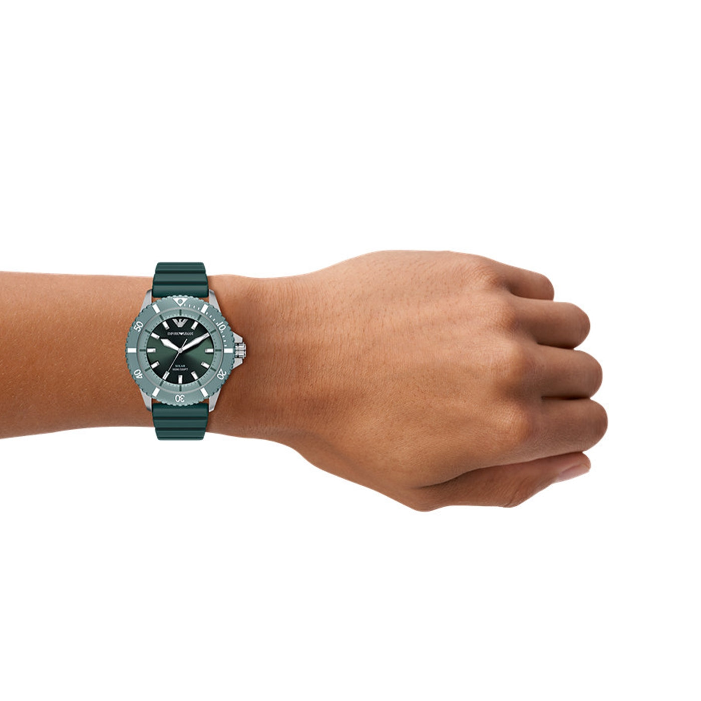 Emporio Armani World Explorer Green Dial Solar Watch AR11786