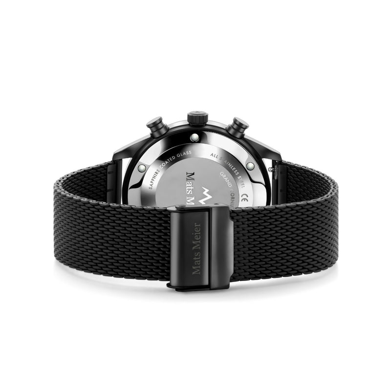 Mats Meier Grand Cornier Chronograph Men's Watch Matte Black Colored MM00137-zoom-