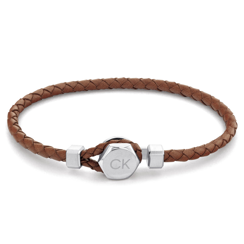 Calvin Klein Leather Bracelet 2002-CJ35000261-zoom-
