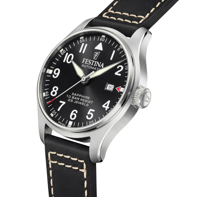 Festina Swiss Made Hommes Montre Noir F20151/4-zoom-