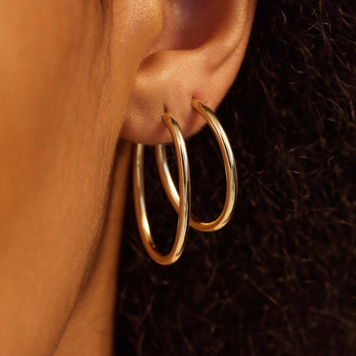 Beloro Jewels La Rinascente Evelina 9 carat gold Hoop Earrings BO360054
