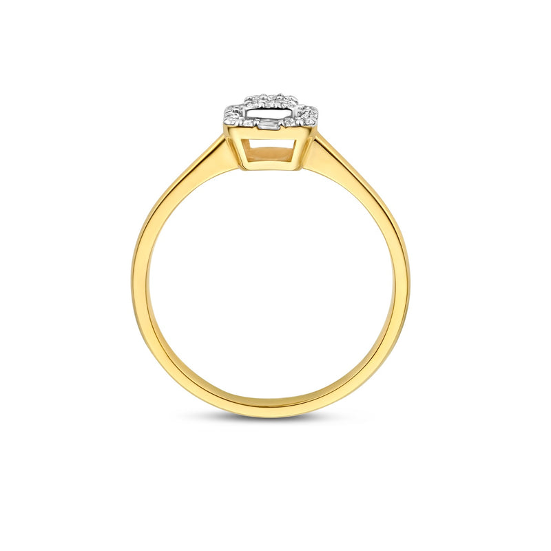 Isabel Bernard De la Paix Elena bague en or 14 carats avec diamant 0.18 ct IBD330036-60-zoom-