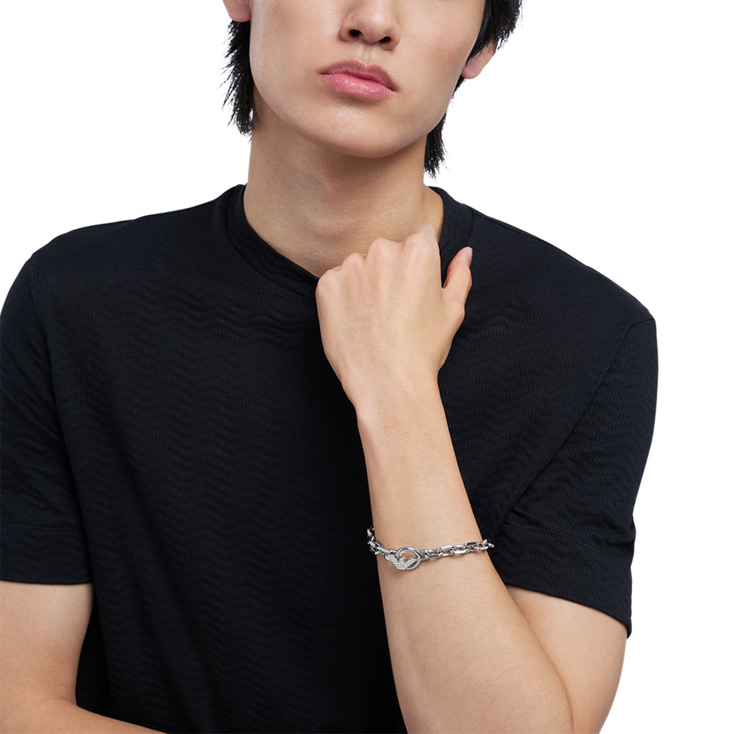 Emporio Armani Silver Stainless Steel Bracelet EGS3236040