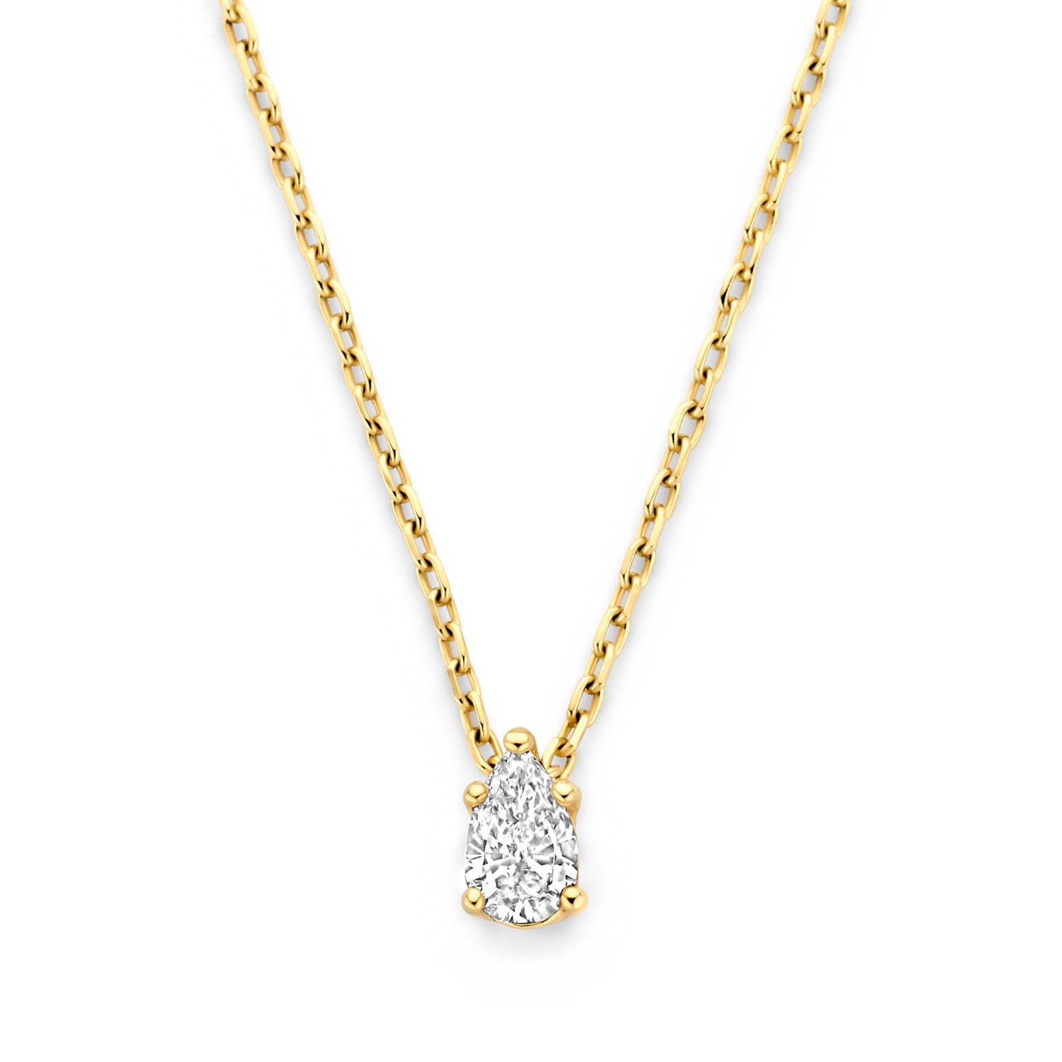 Isabel Bernard De la Paix Eloise 14 karat gold necklace with diamond 0.1 carat IBD350025