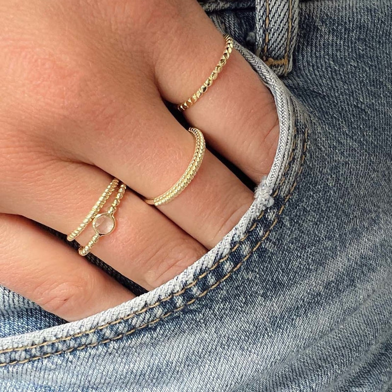 Jackie Gold Bague Or 14 carats JKR22.223.52-zoom-