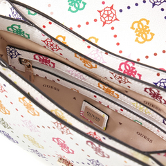 Guess Emelie Multi Logo Flap Shoulder Bag HWGM99-28200-MUO