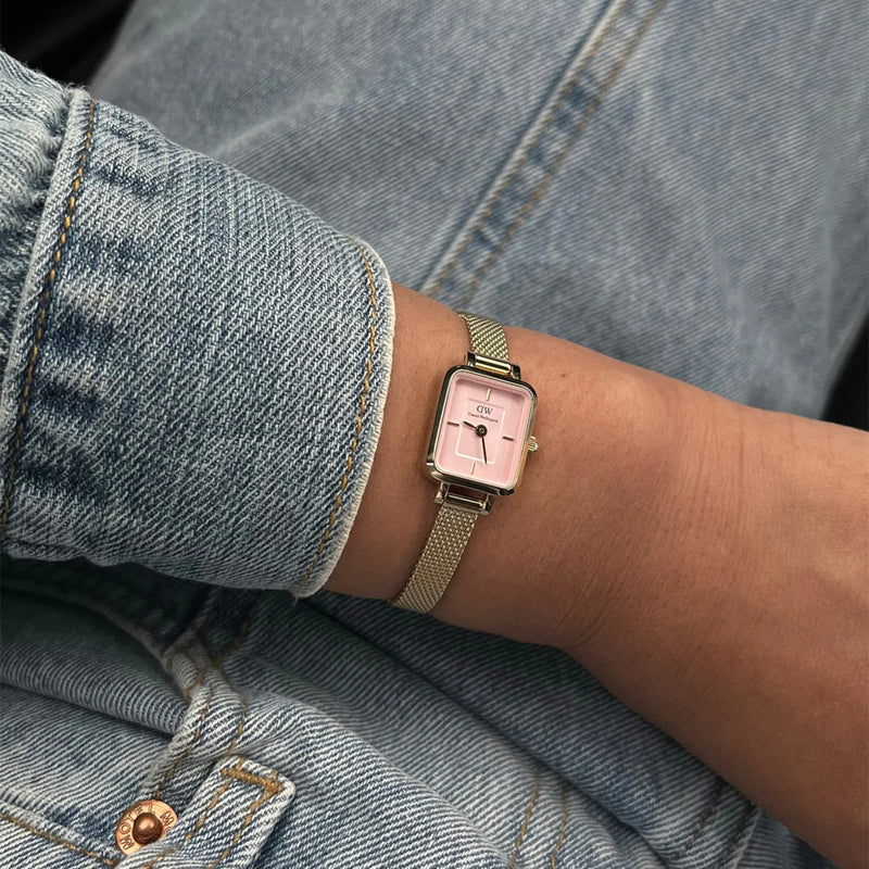 Daniel Wellington Quadro Femmes Montre Or DW00100655-zoom-