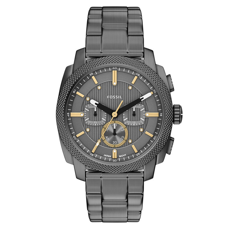 Fossil Machine Round Grey Dial Watch FS6160-zoom-