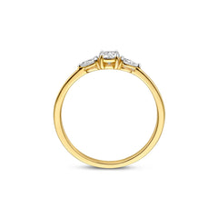 Isabel Bernard De la Paix Nancy 14 karat gold ring with diamond 0.32 carat IBD330041-60