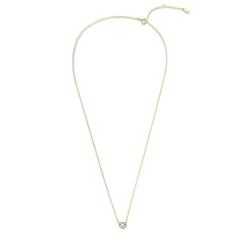 Violet Hamden Venus Collier en Argent 925 Sterling Plaqué Or avec Pierre de Naissance VH340010-JUN-zoom-