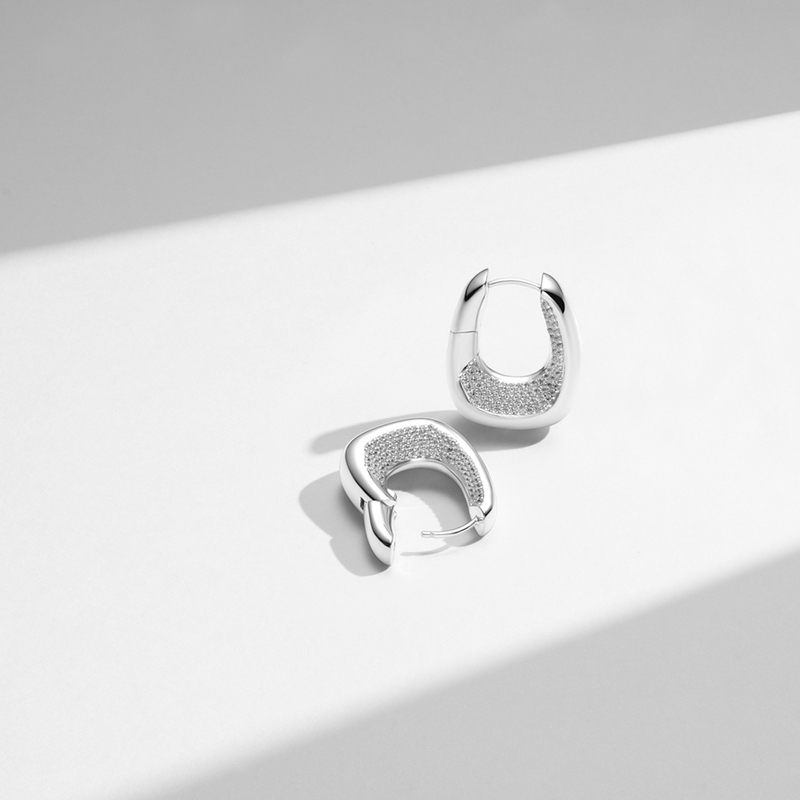 Sif Jakobs 925 Sterling Silver Borsa Grande Earrings SJ-E2621-CZ-zoom-