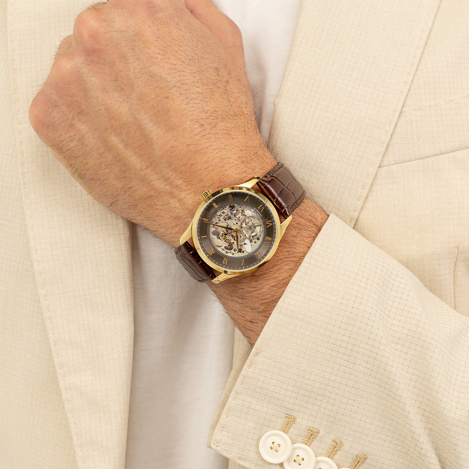 Hugo Boss Principe Skeleton Men's Watch HB1514235