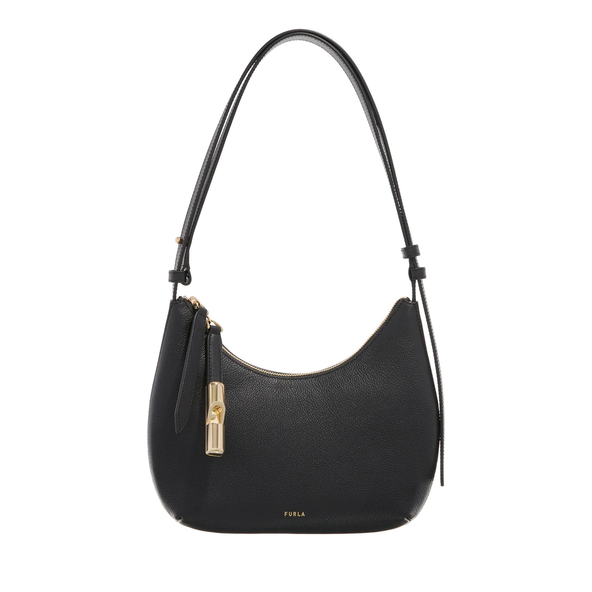 Furla Goccia Black Leather Shoulder bag 2001-A0478291