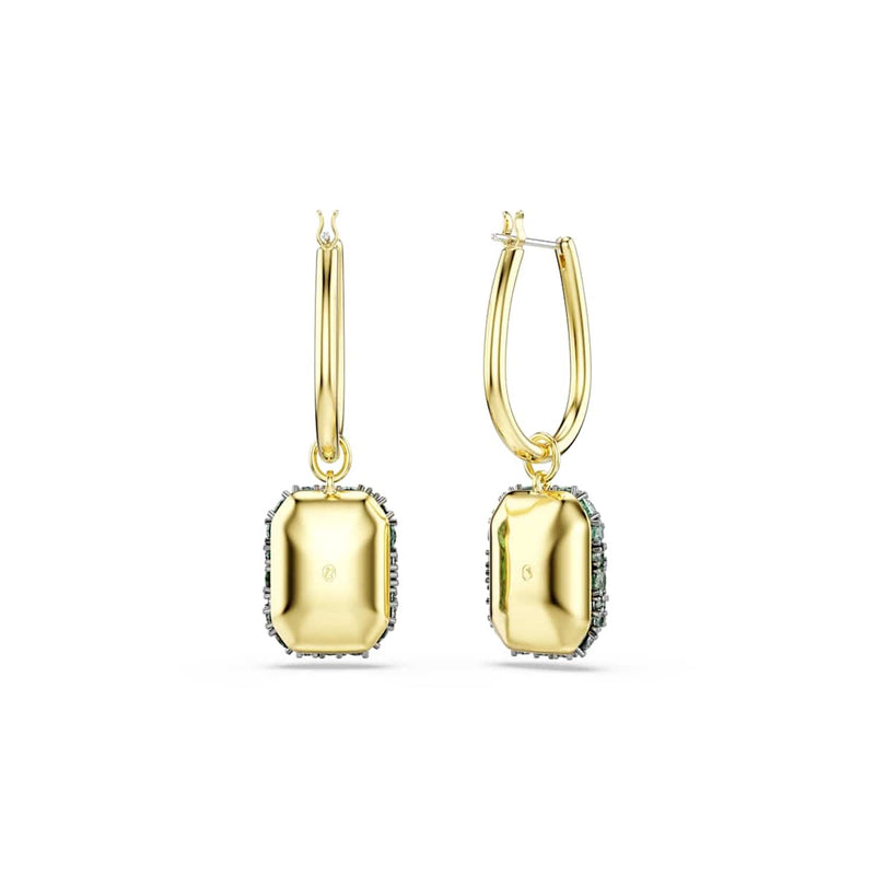 Swarovski Boucles d'oreilles Sublima Glam dorées avec cristal vert 5752890-zoom-
