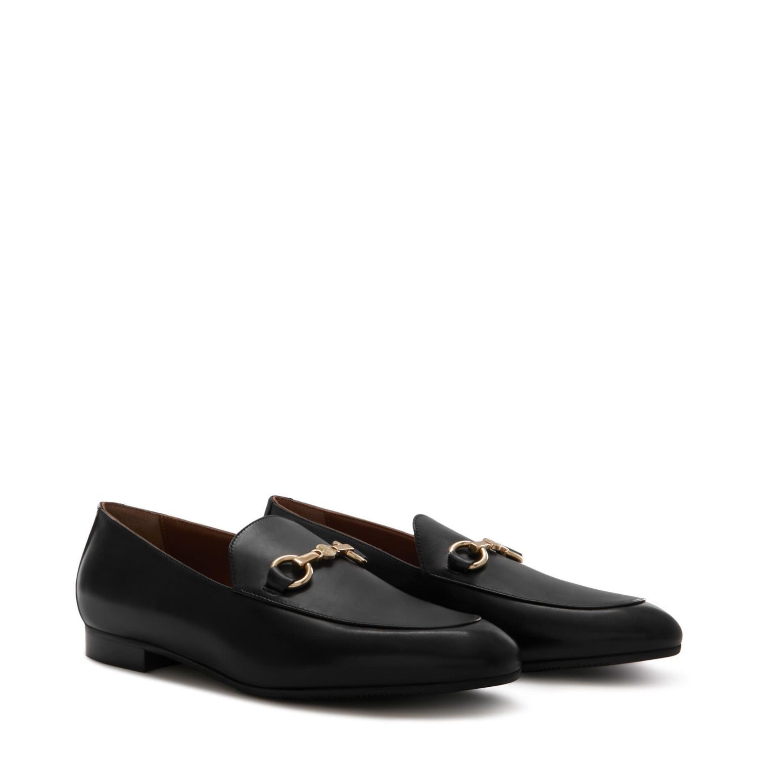Isabel Bernard Vendôme Fleur Zwarte Leren Loafers Van Kalfsleer IB51000-01-36