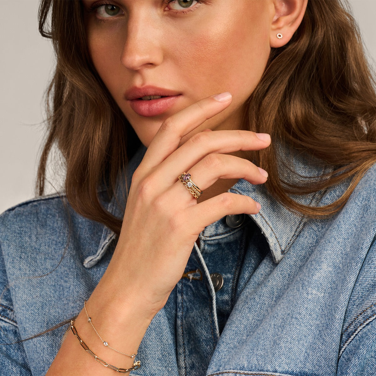Blush 14 karat gold Ring 1245YGO/58