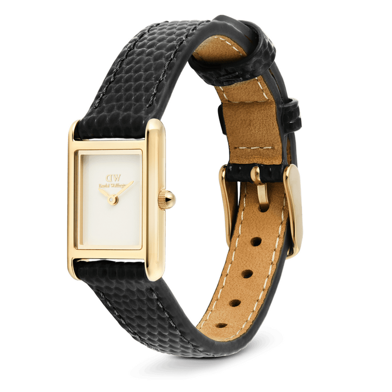 Daniel Wellington Bound Mini Black Lizard Doré Montre Femme DW00100903-zoom-
