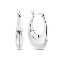 Parte Di Me Bibbiena Poppi Casentino 925 Sterling Silver Hoop Earrings PDM36163
