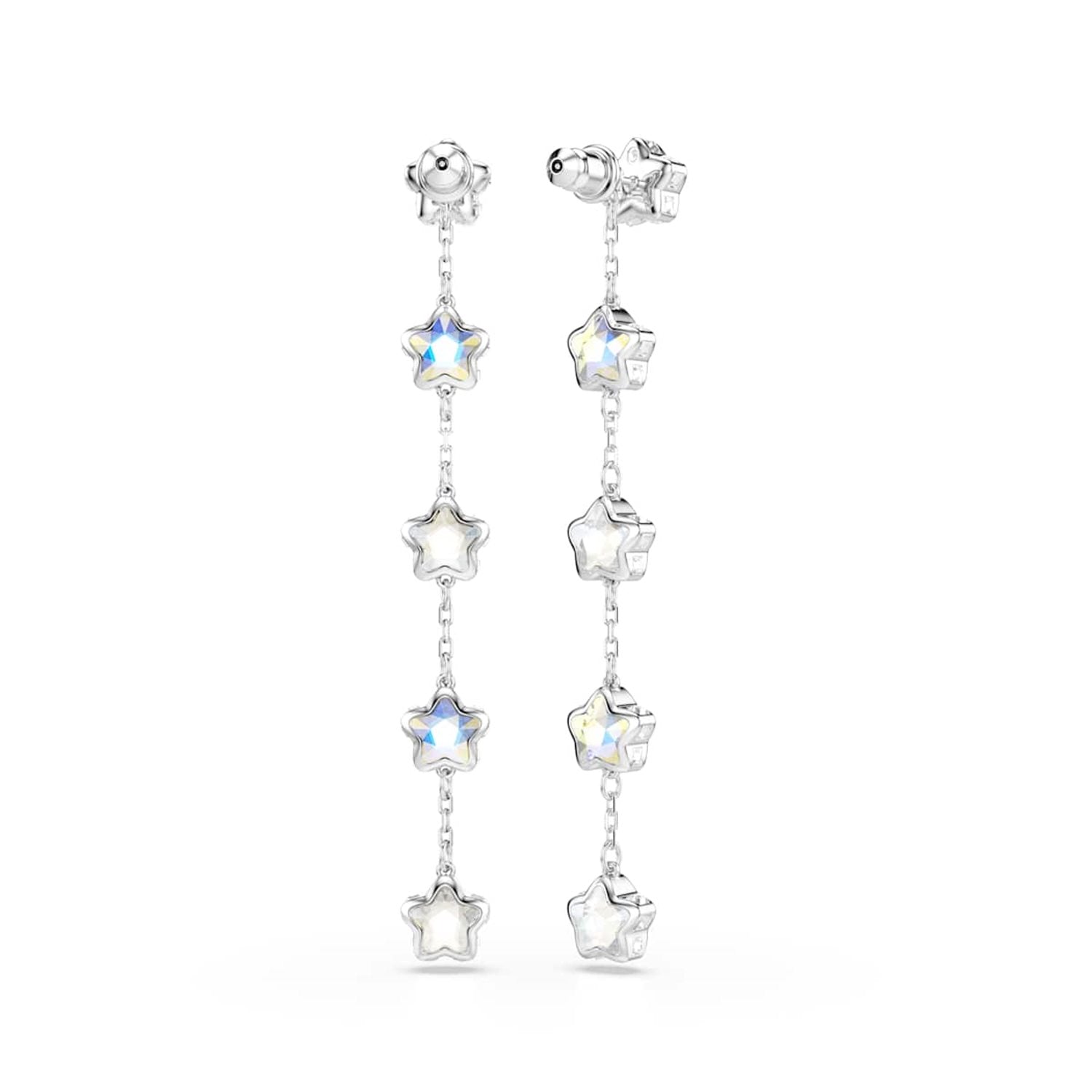 Swarovski Chroma Stars Silver-Tone Earrings 5754184