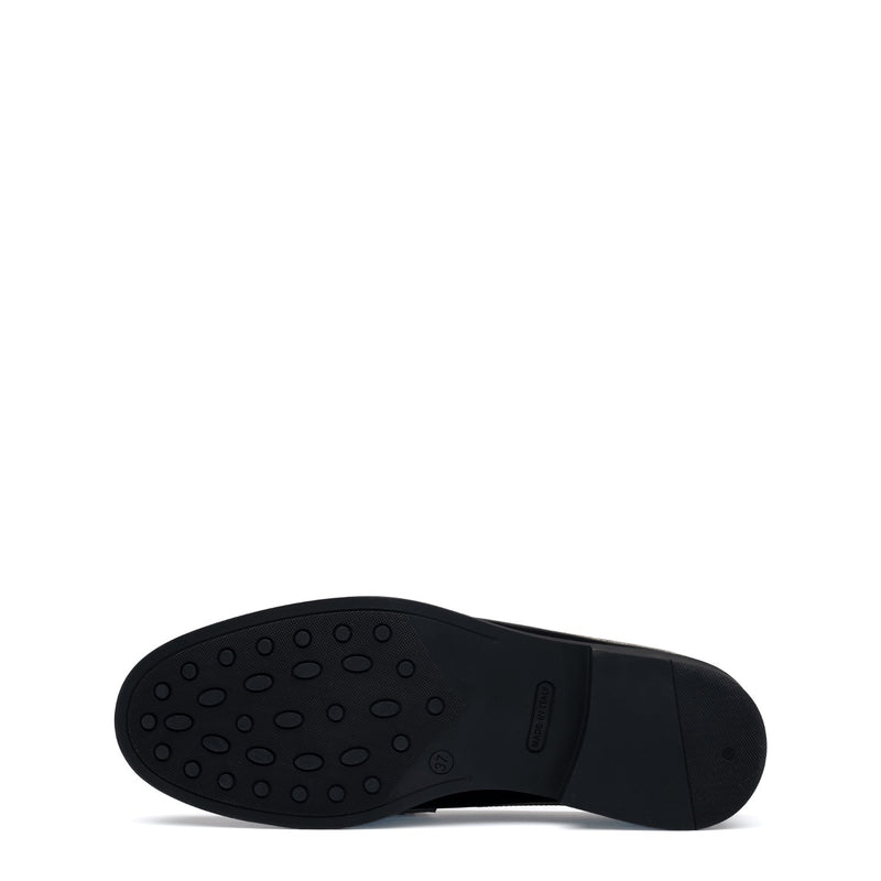 Isabel Bernard Vendôme Blandine mules en cuir de veau noir et blanc avec détails blancs IB51016-10170-35-zoom-