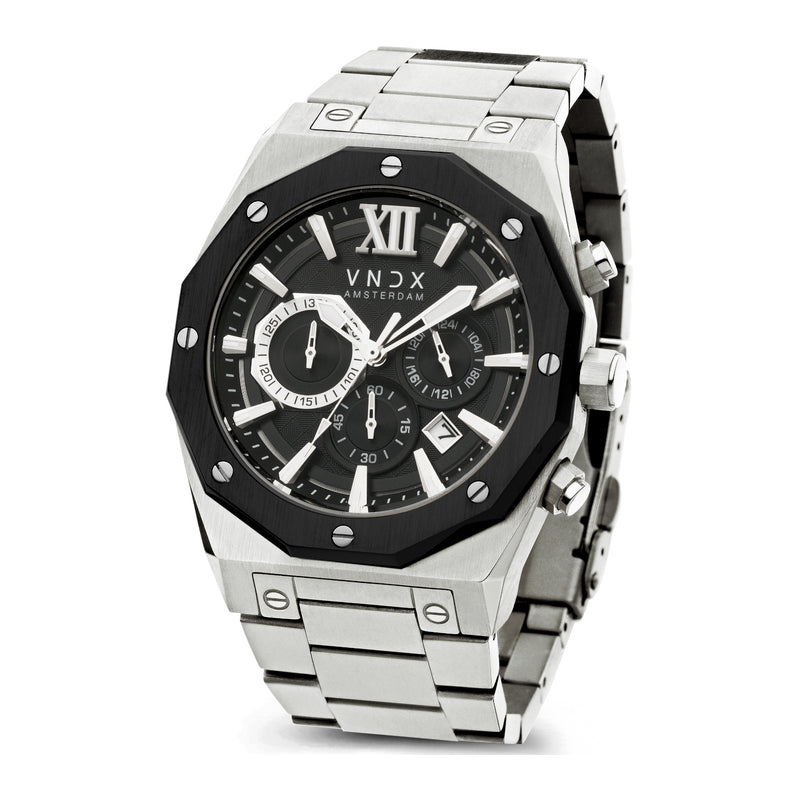 VNDX Wise Man Steel Hommes Montre Argent MS11885-01-zoom-
