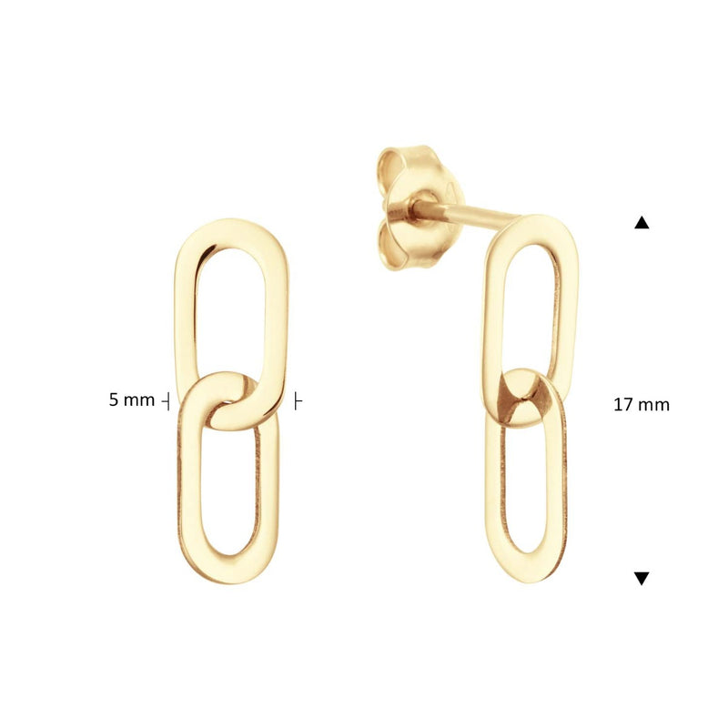 Jackie Gold Cannaregio Boucles d'oreilles pendantes en or 14 carats Cannaregio JKE24.462-zoom-