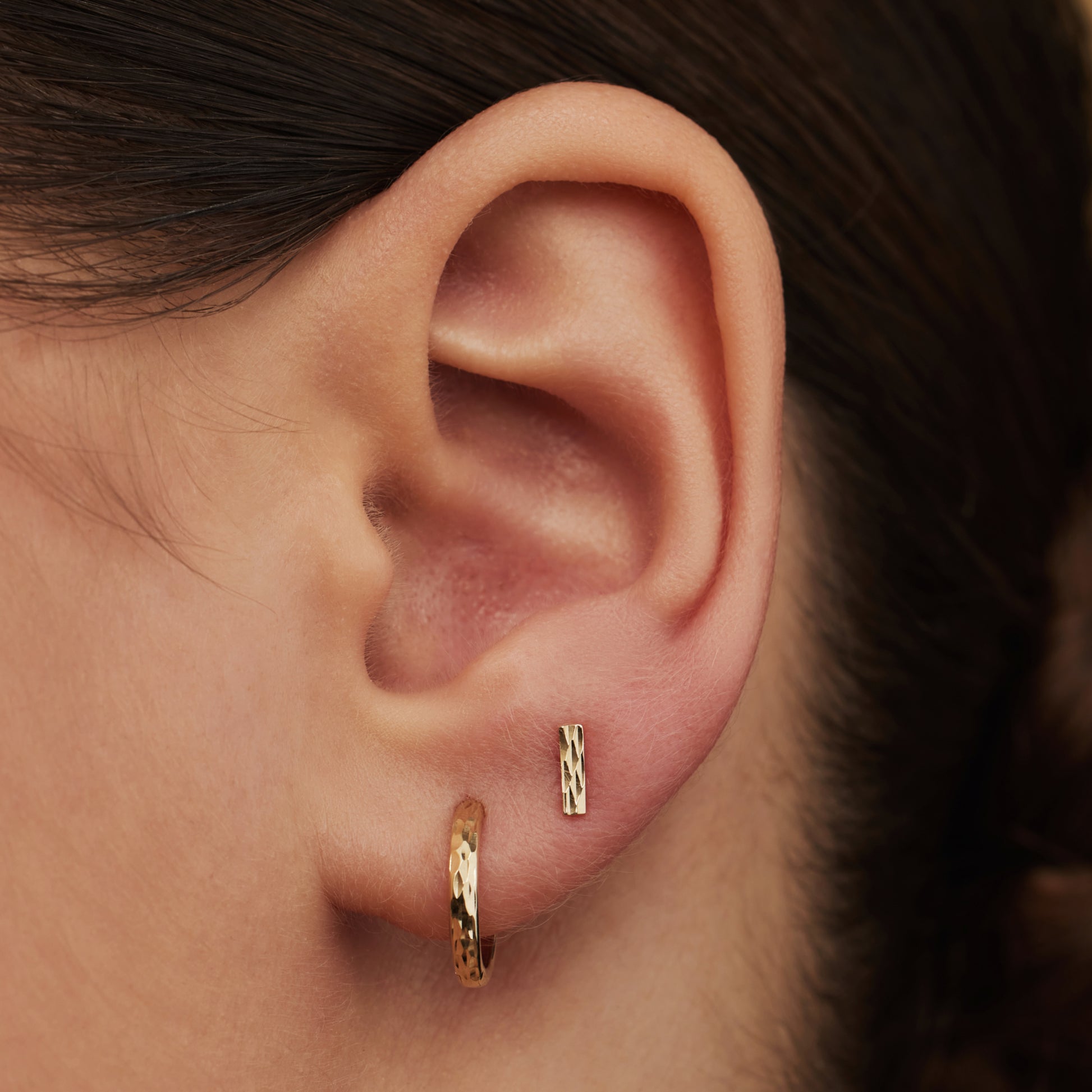 Isabel Bernard Rivoli Laura 14 Carat Golden Ear Studs IB360149