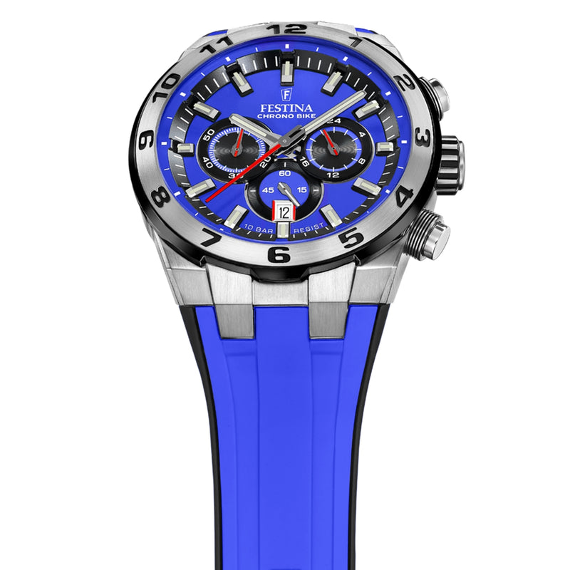 Festina Chrono Bike Hommes Montre Bleu F20671/3-zoom-