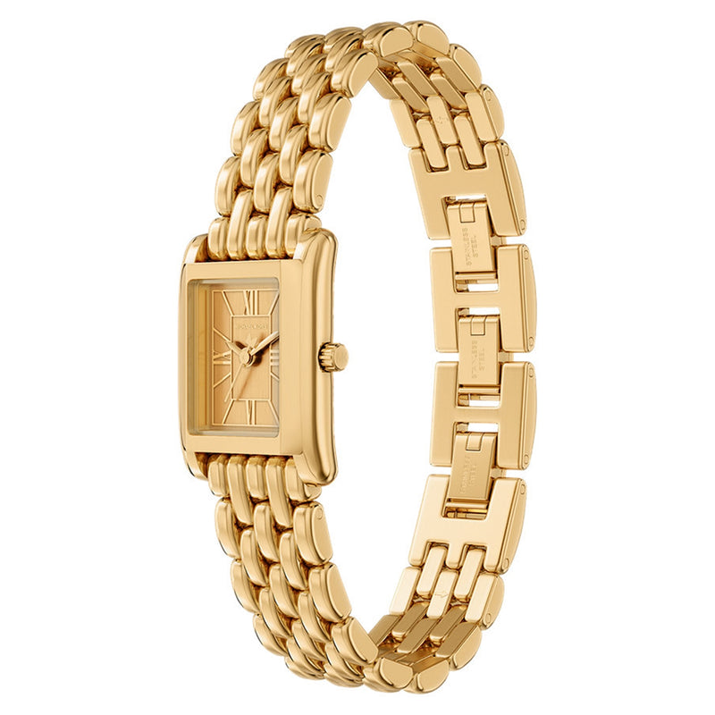 Michael Kors Essex Rectangular Gold Dial Watch MK4997-zoom-
