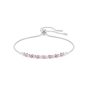 Swarovski Bracelet de tennis Matrix argenté avec accents roses 5763042