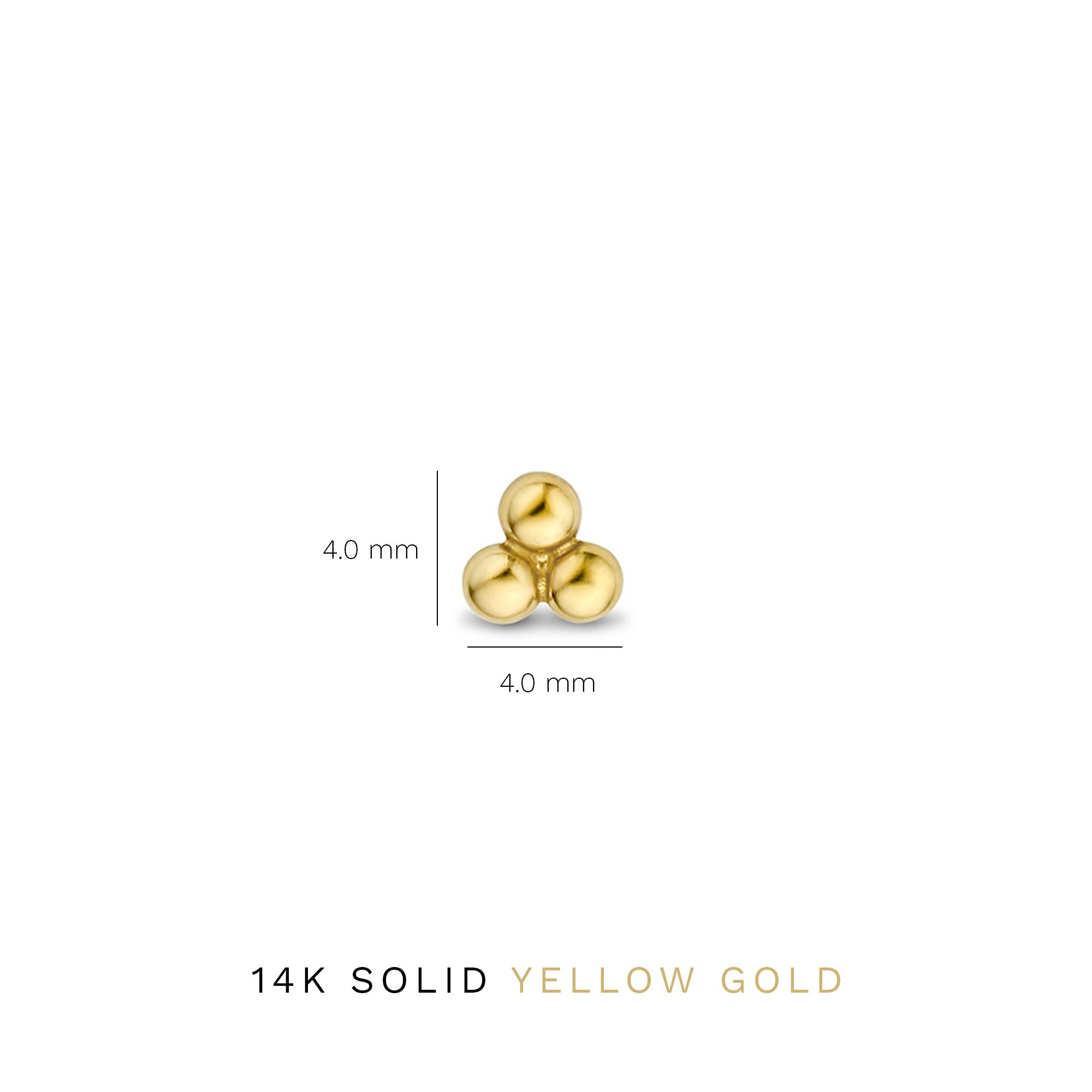 Isabel Bernard Rivoli Claire 14 Carat Golden Ear Studs IB360233