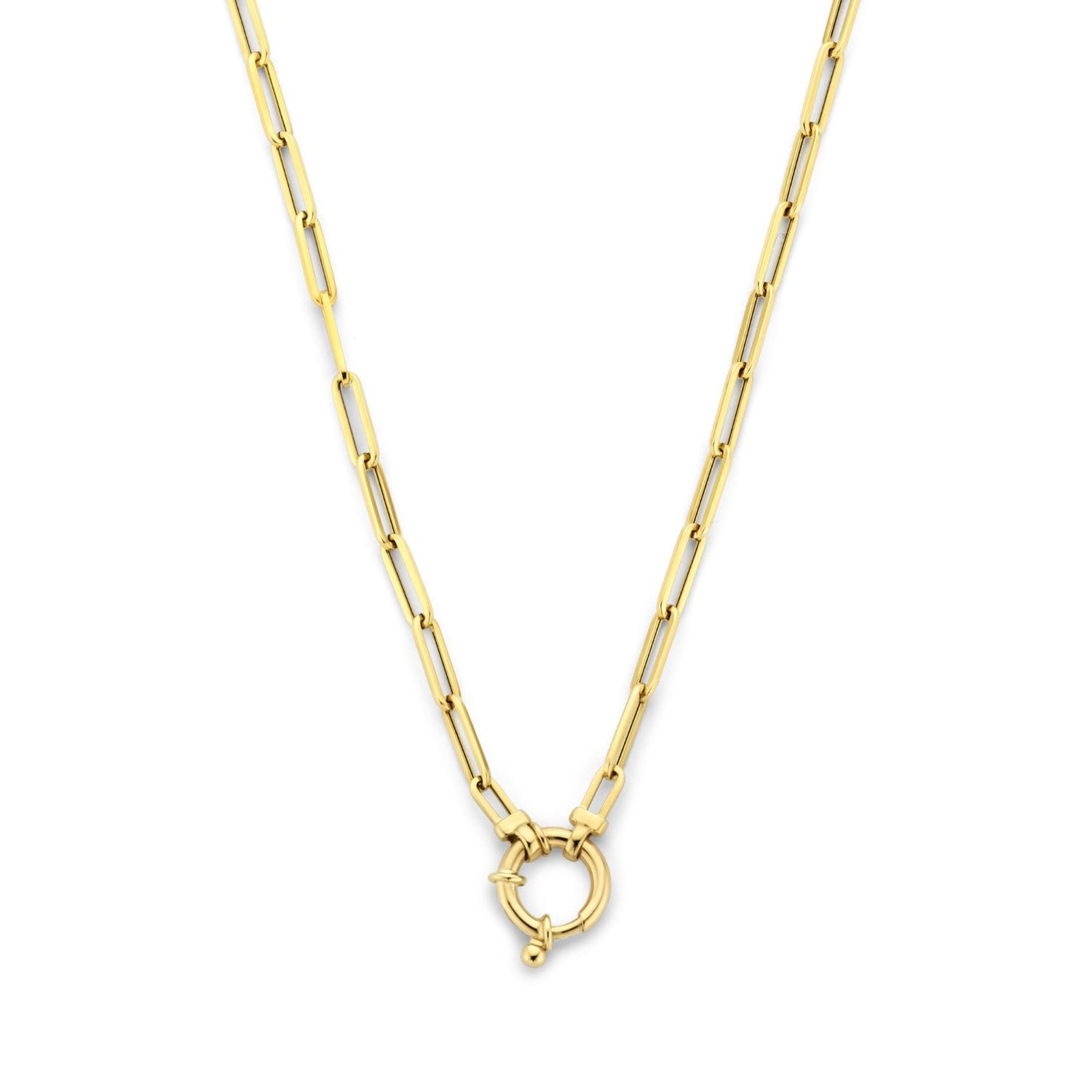 Isabel Bernard Cadeau d'Isabel 14 karat gold link necklace and link bracelet gift set IB90184