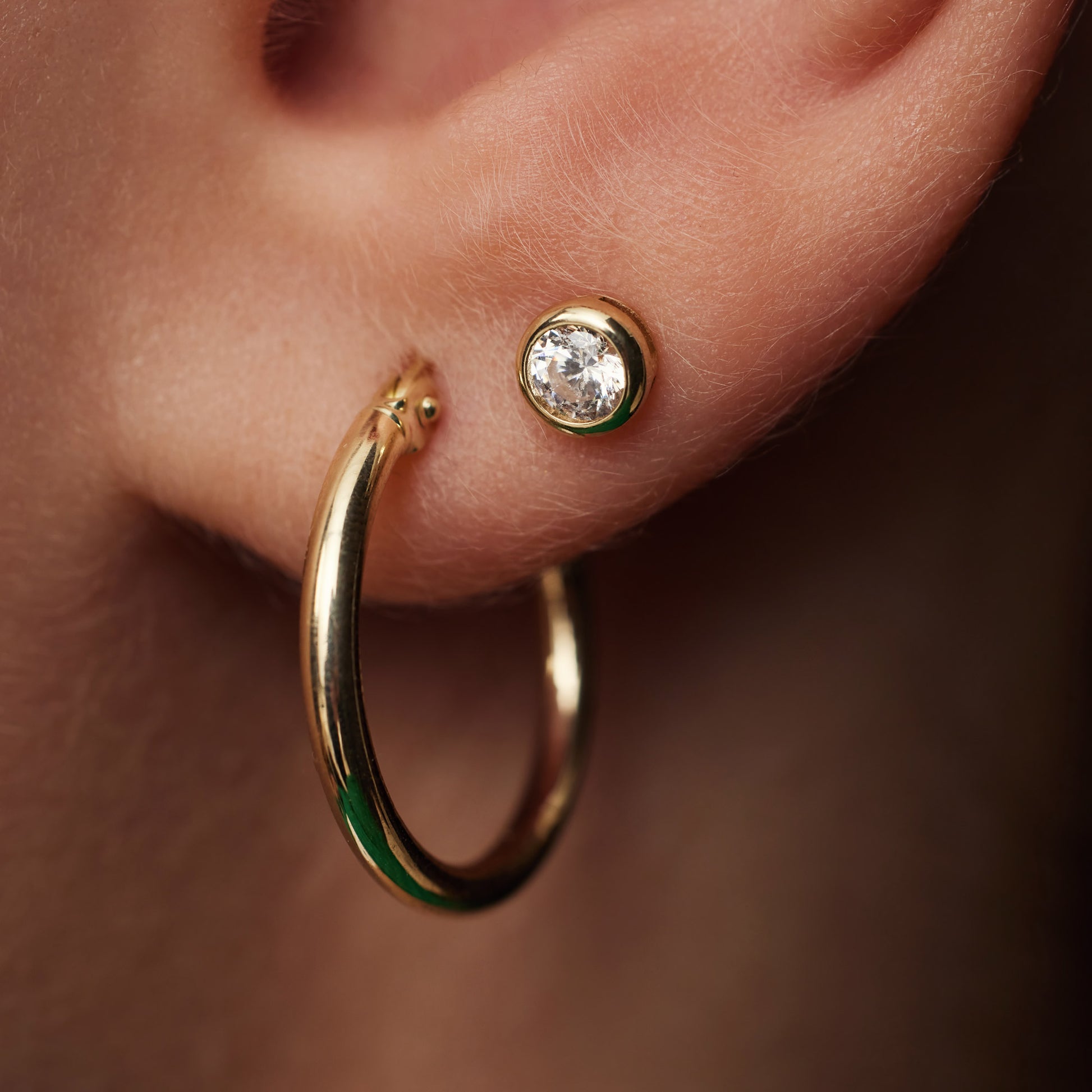 Beloro Jewels Monte Napoleone Lucilla 9 carat gold Ear Studs BO360012