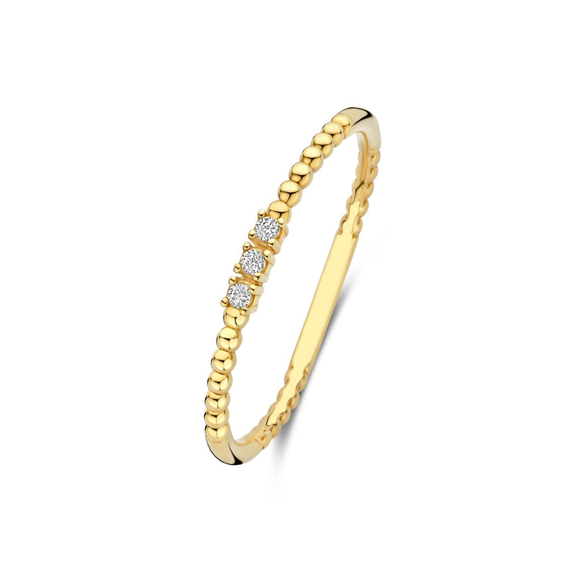 Beloro Jewels Monte Napoleone Mauve bague en or 9 carats avec pierres en zirconium BO330056-60-zoom-