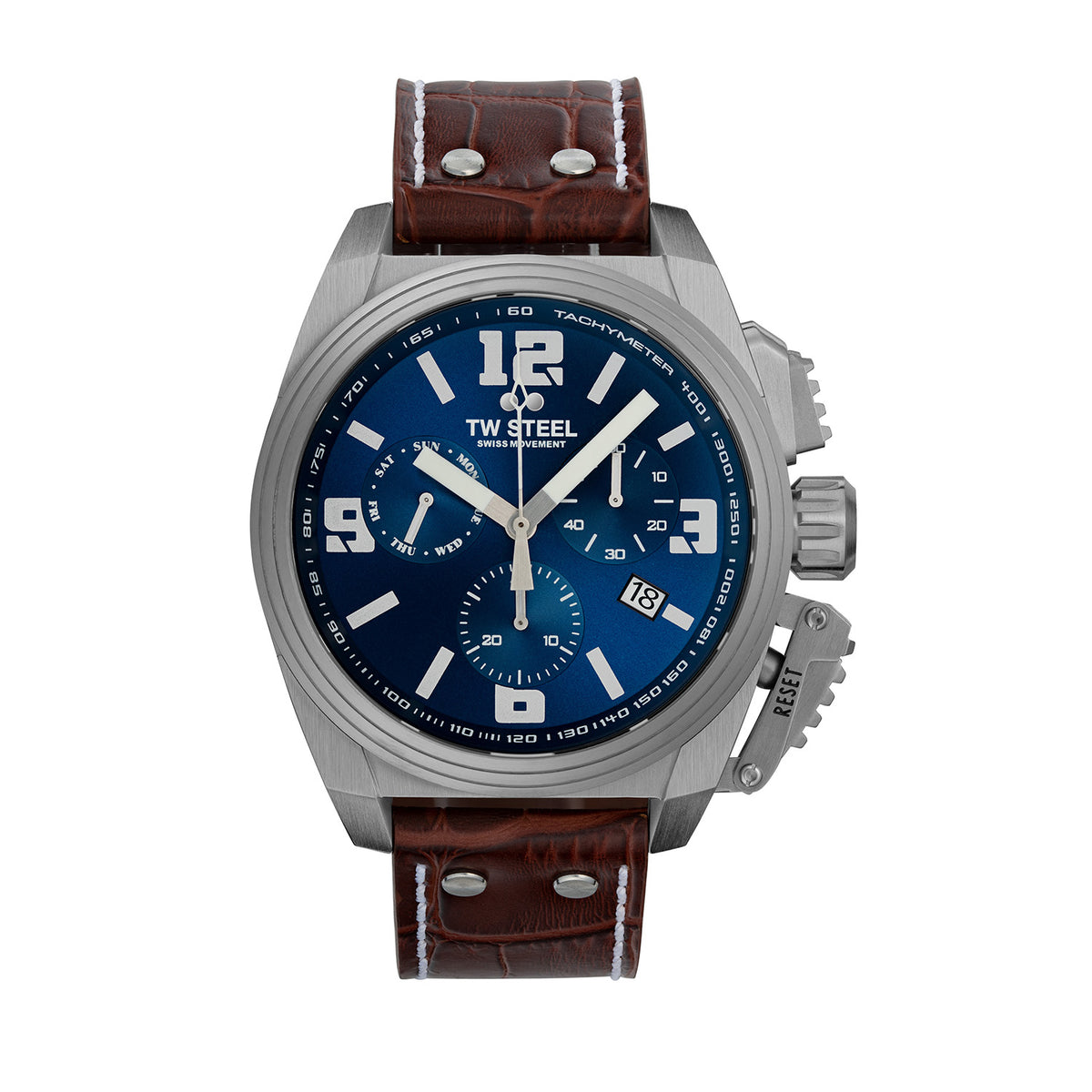 TW Steel Swiss Canteen Blue Men's Watch 2002-TW1113