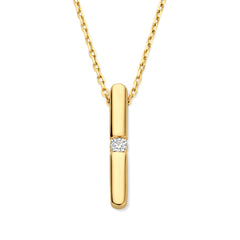 Isabel Bernard De la Paix Flavie 14 Karat gold necklace with diamond 0.03 carat IBD350027