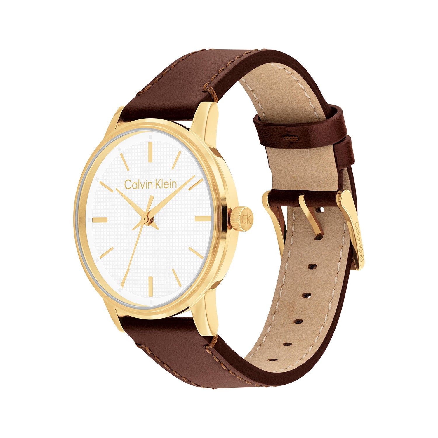 Calvin Klein Linked Wit Heren Horloge 2002-CK25200503