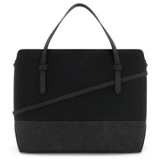 Violet Hamden Essential Bag Sac à Épaule Noir avec Compartiment pour Ordinateur Portable 13 pouces VH25034