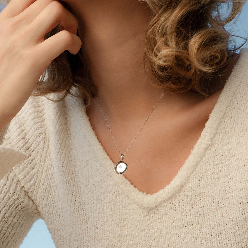 Violet Hamden Sisterhood Memory Collier en Argent 925 Sterling avec Médaillon Photo VH340027-zoom-