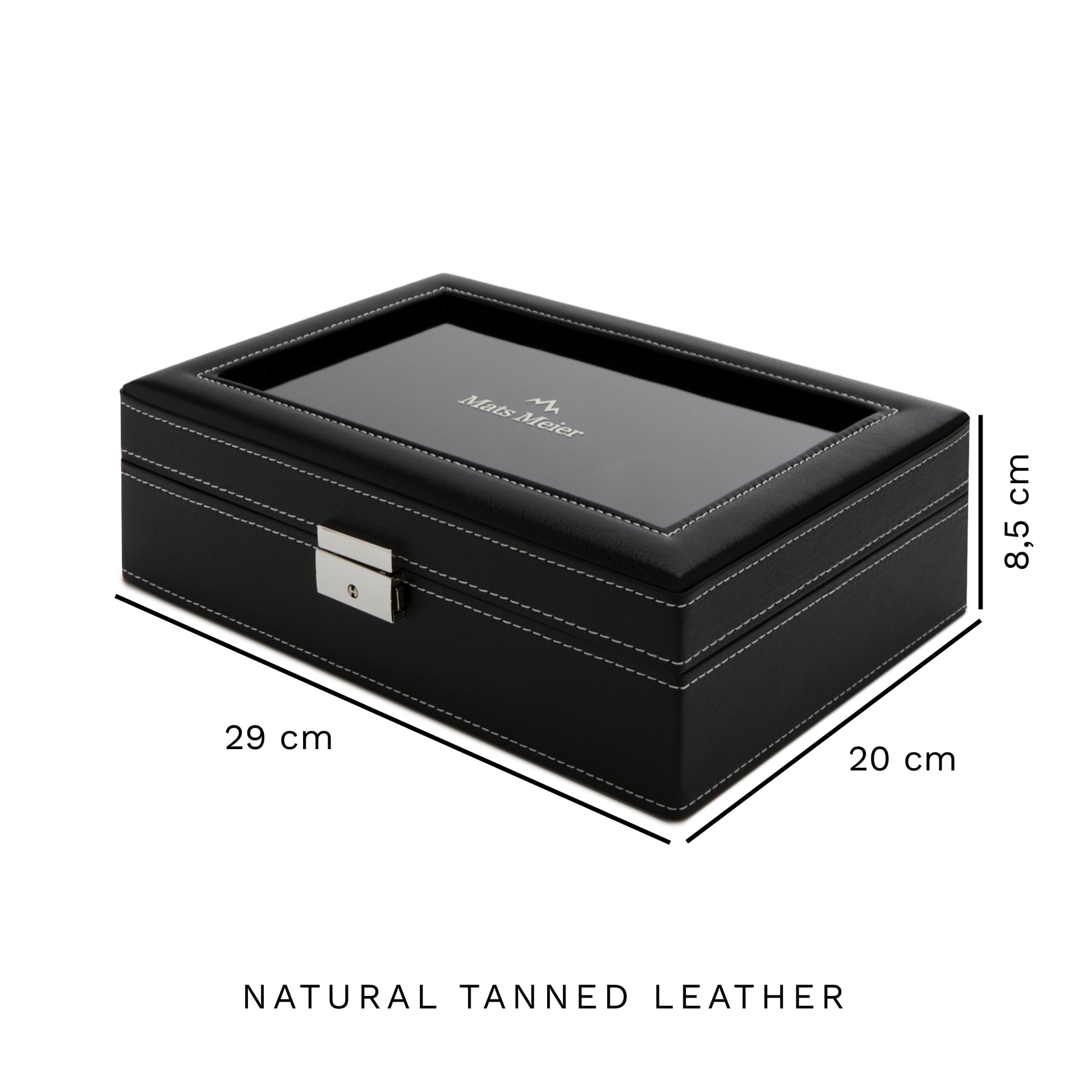 Mats Meier Mont Fort Black Watchbox voor 8 Watchs