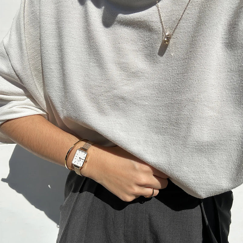 Daniel Wellington Quadro Gold Femmes Montre DW00100556-zoom-