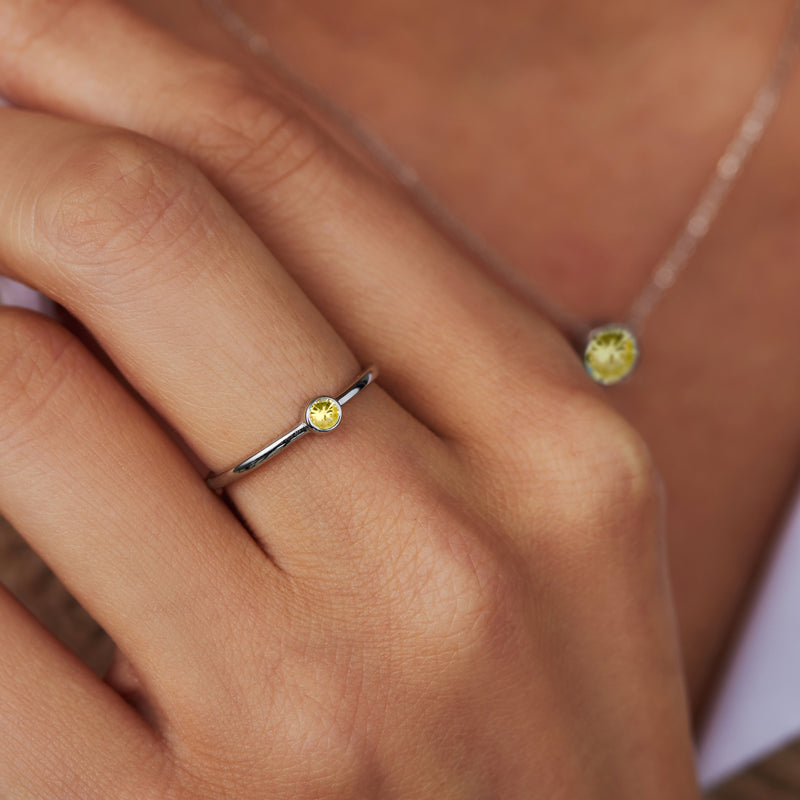 Violet Hamden Venus Bague en Argent 925 Sterling avec Pierre de Naissance VH330007NOV-60-zoom-