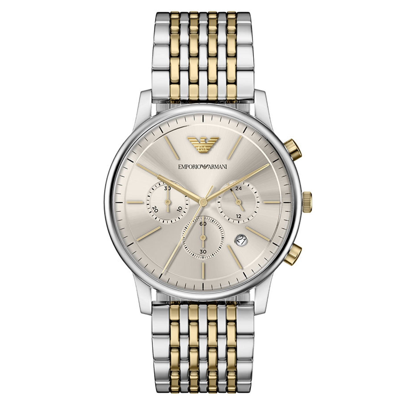 Emporio Armani Round Grey Dial Watch AR11773