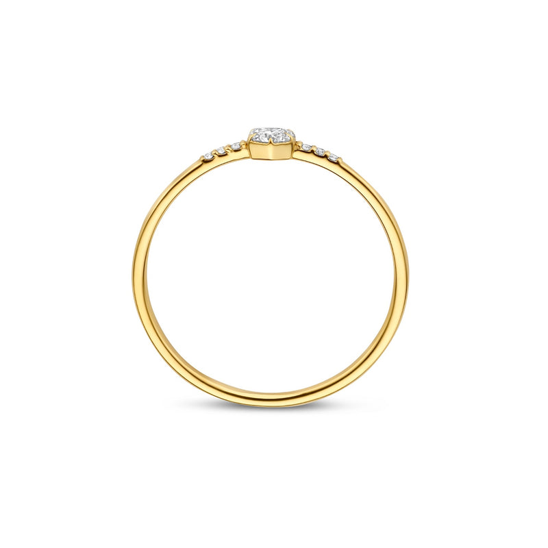 Isabel Bernard De la Paix Bague De la Paix Belinda en or 14 carats avec diamant 0,12 carat IBD330040-48-zoom-