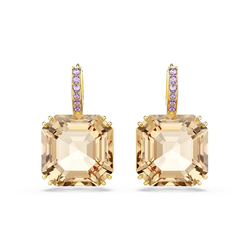 Swarovski Millenia Boucles D'Oreilles Couleur Or 5725744-zoom-